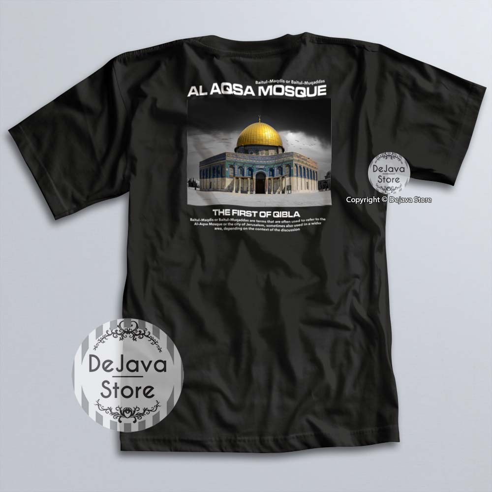 Palestine Islamic Da'Wah T-Shirt AL AQSA MOSQUE THE FIRST QIBLA Muslim  History Clothes Palestine Gaza Jerusalem | A3511