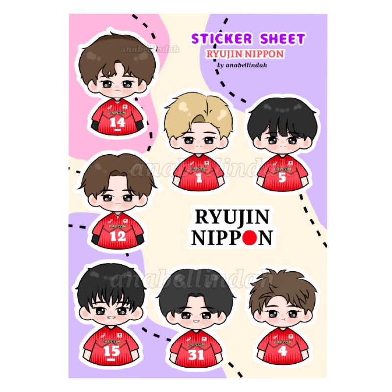 Nippon RYUJIN STICKER SET | Bad.merchan SHEET STICKER | Shopee Malaysia