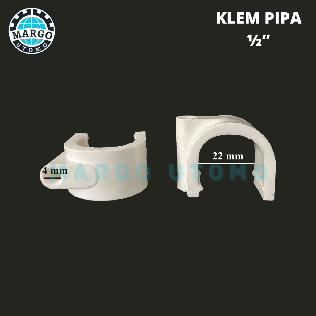 Plastic PVC Pipe Clamps 1/2" inch Shopee Malaysia