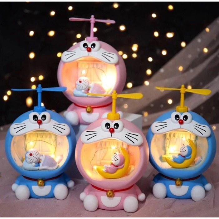 Doraemon Figure Night Light Doraemon Lamp 3D Doll Atmosphere Lamp New