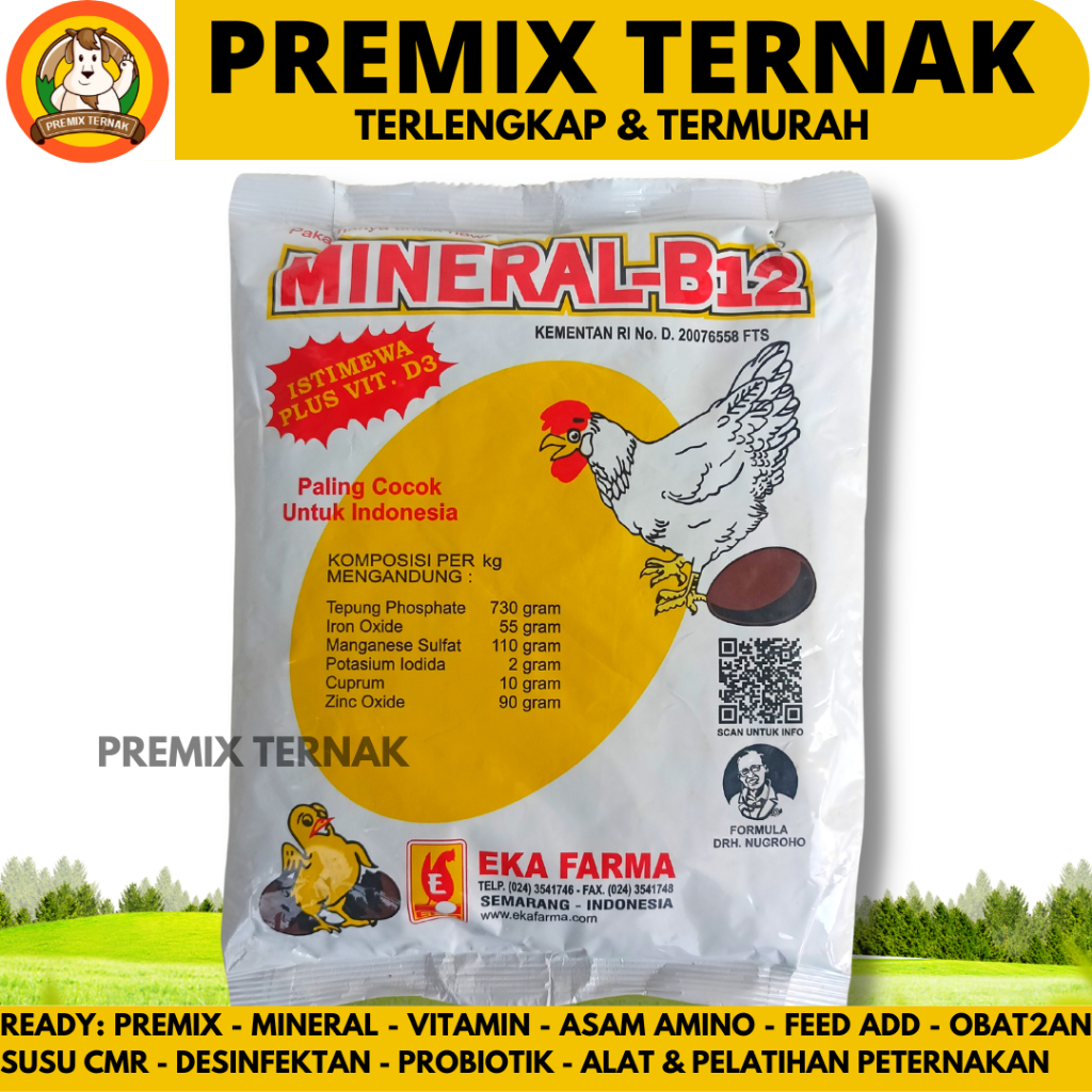 Mineral B12 1kg EKA FARMA Vitamin Mineral Laying Chicken Male