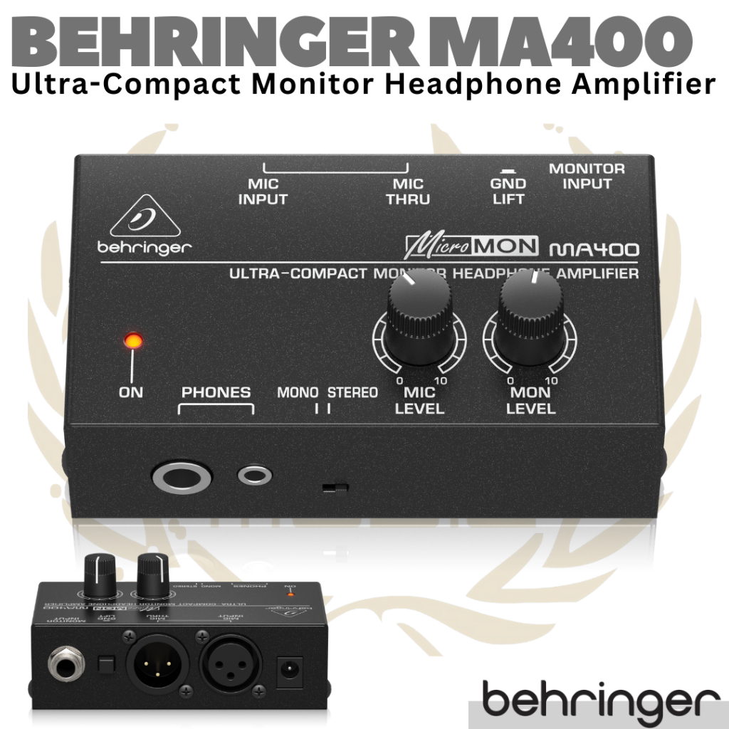 Behringer MICROMON MA400 Ultra Compact Monitor Headphone Amplifier