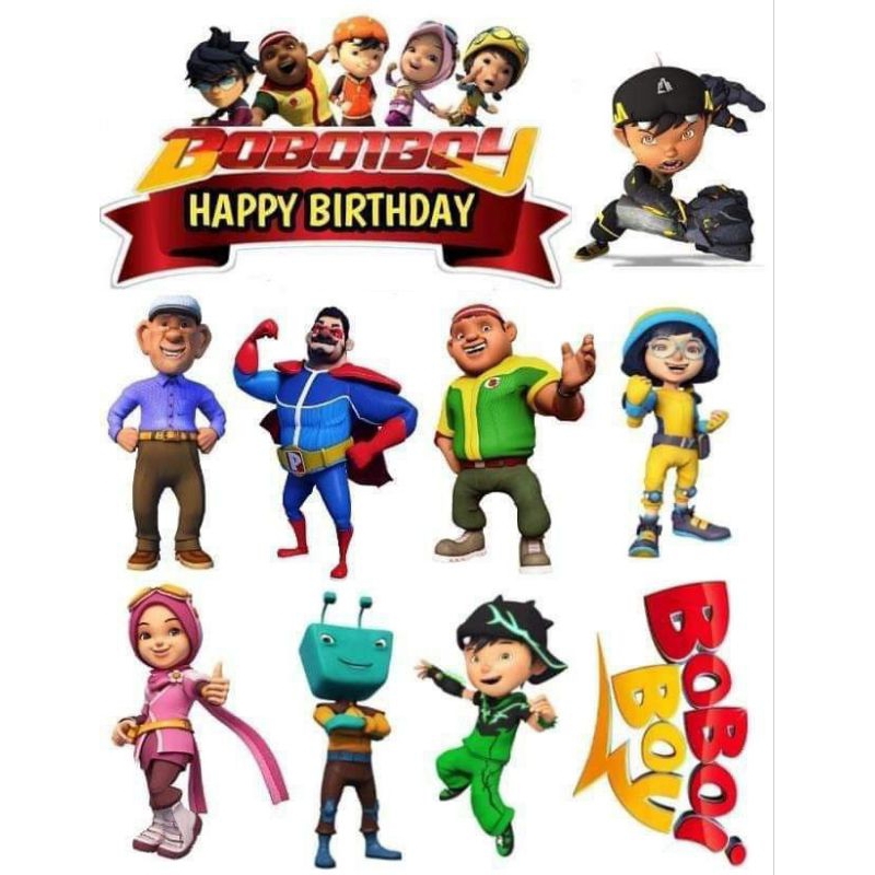 Boboiboy Character CAKE TOPPER | Shopee Malaysia