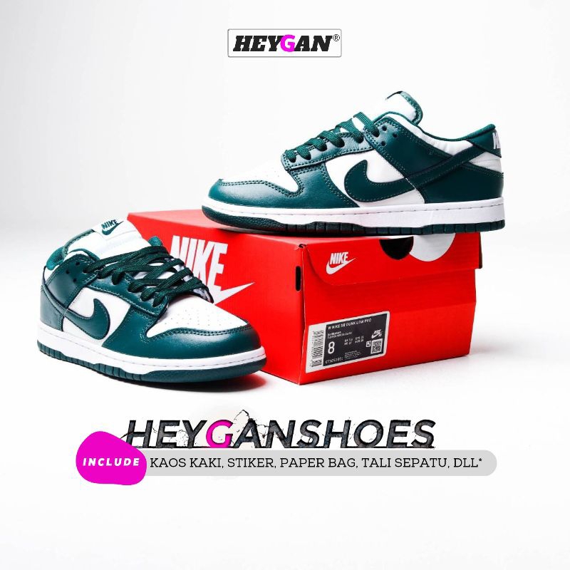 Nike Dunk Low Team Green White Made In Vietnam Barcode Translucent ...