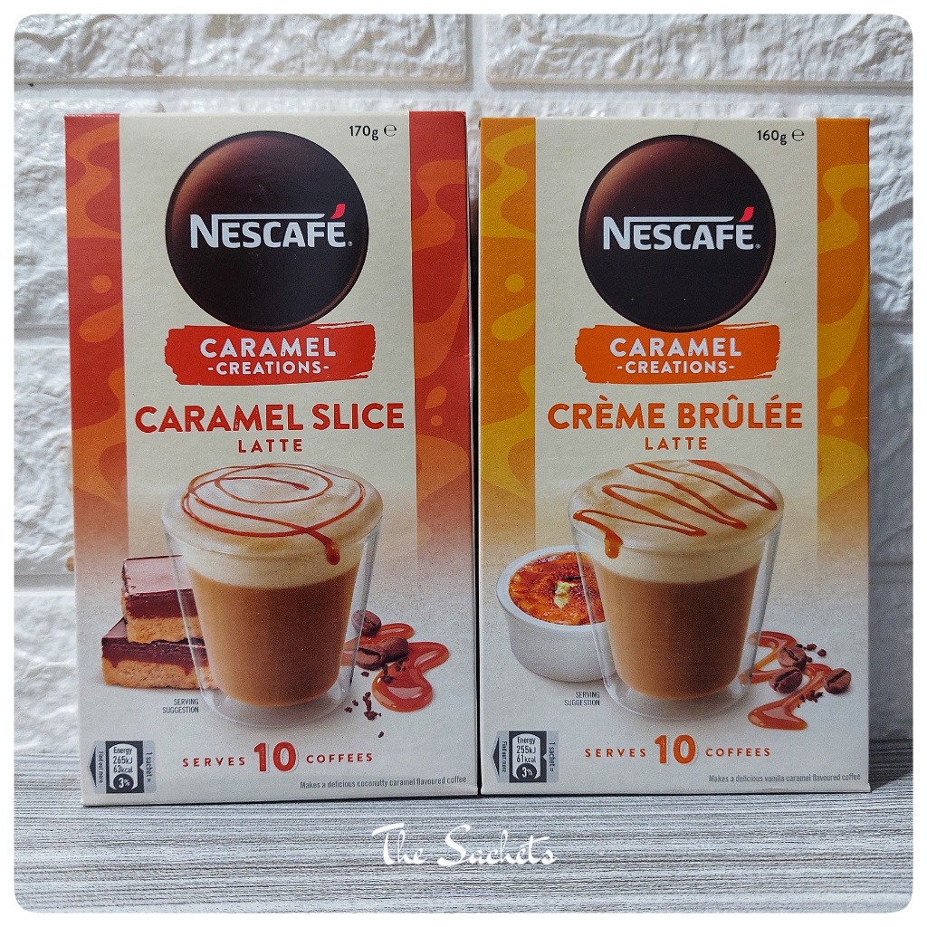 Nescafe Caramel Creations Latte Australia Sachet Shopee Malaysia