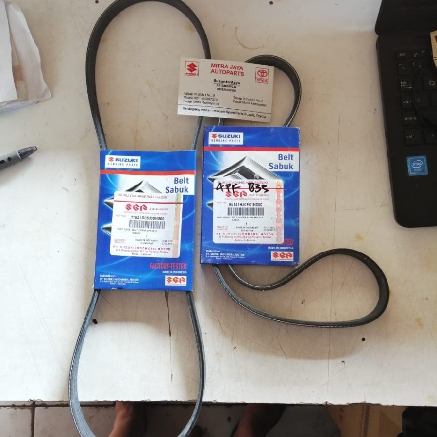 Fan belt Fan Strap set Suzuki SX4 XOVER Neo Baleno ORIGINAL 24 AUTO