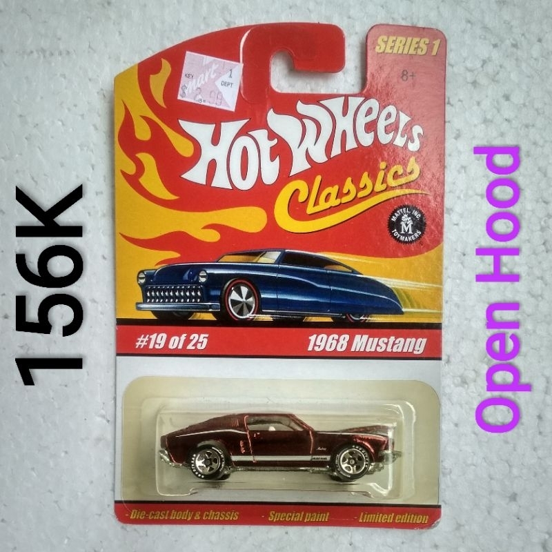 Hot Wheels Classic Series 1968 Mustang open Hood | Shopee Malaysia