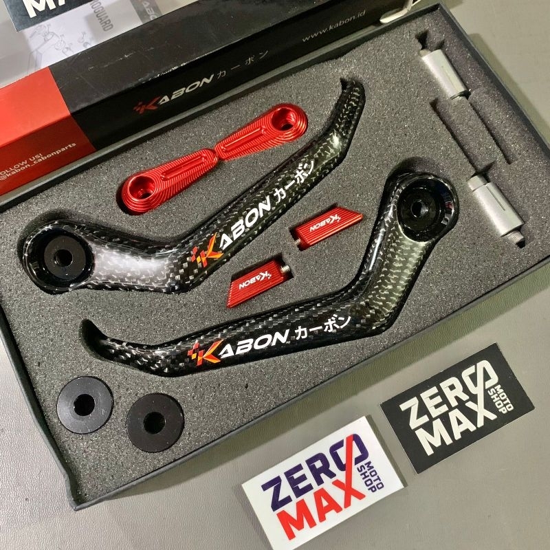 MERAH Handguard Lever Guard Proguard Carbon Kevlar KABON V2 Ver 2.0 Red ...