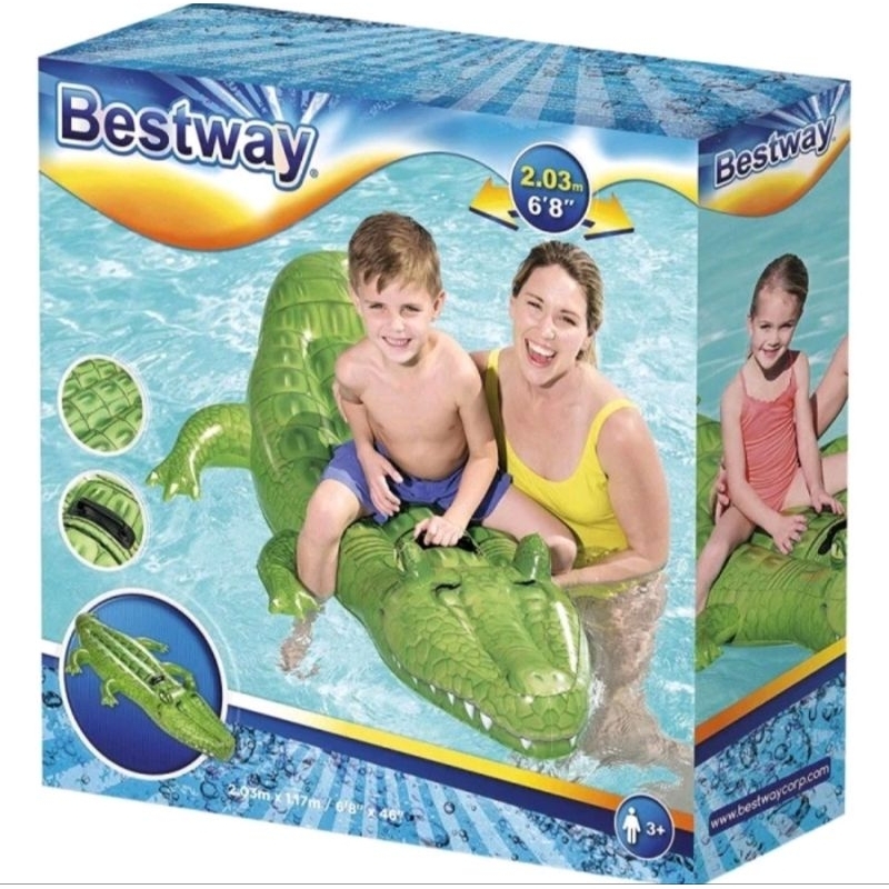 Bestway Crocodile Rider Ride On 41011. Children's Swimming Buoy ...