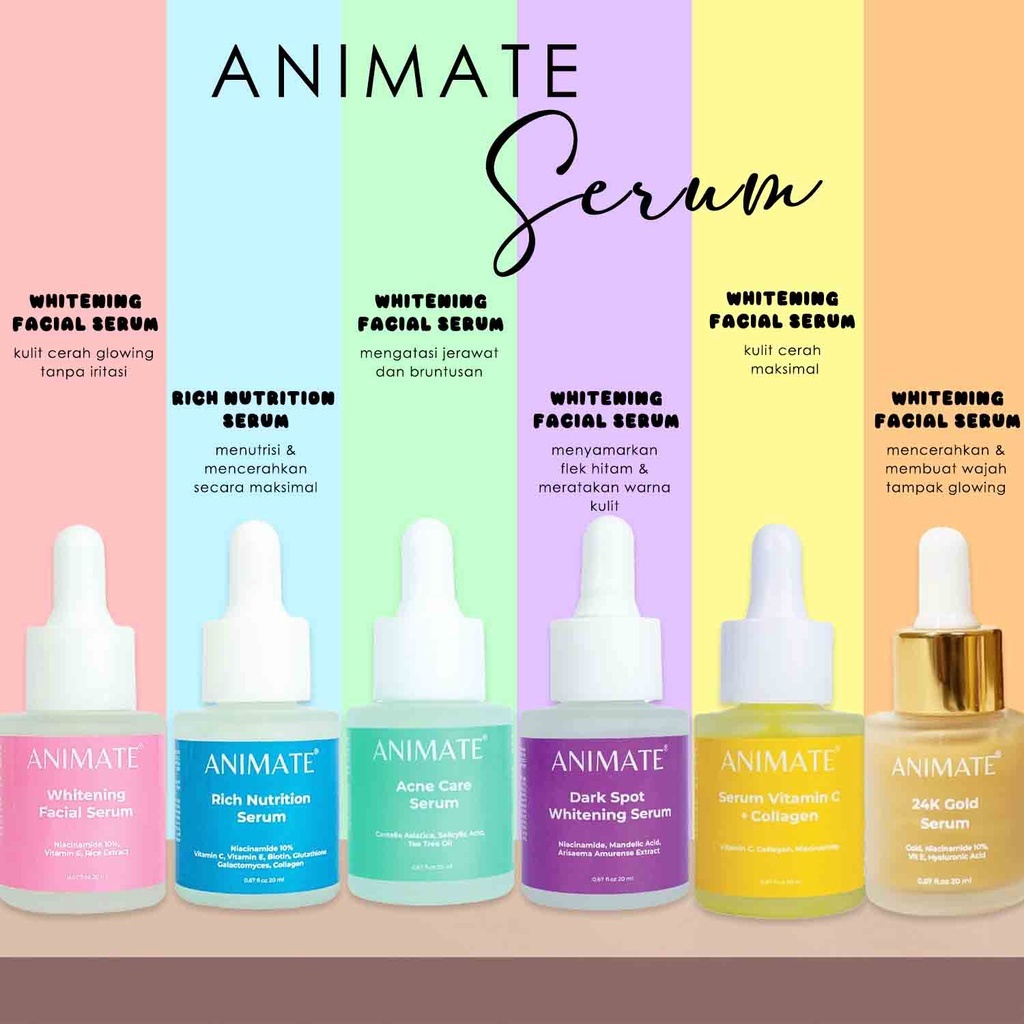 Animate Face Serum Series 20ml Dark Spot Rich Nutririon Whitening ...