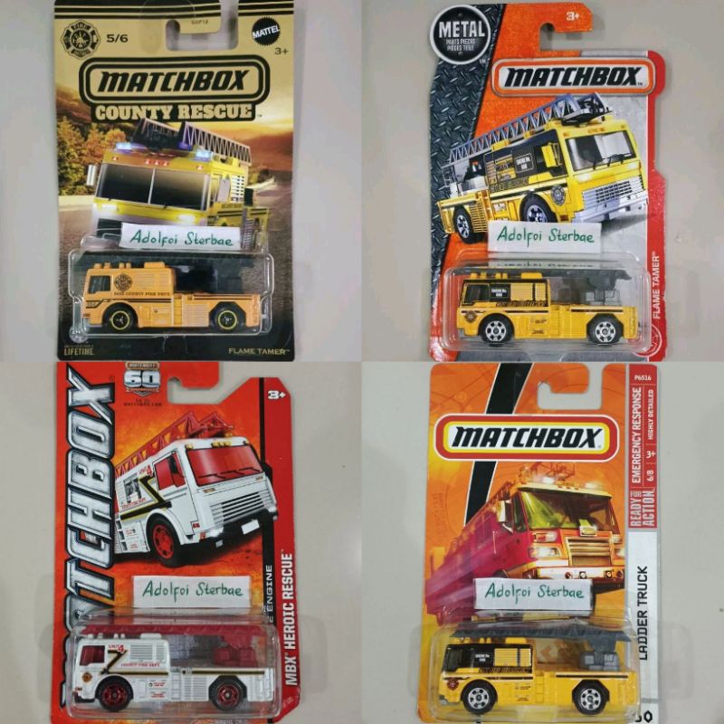 Matchbox flame tamer fire truck country rescue edition 5/6 mbx country ...