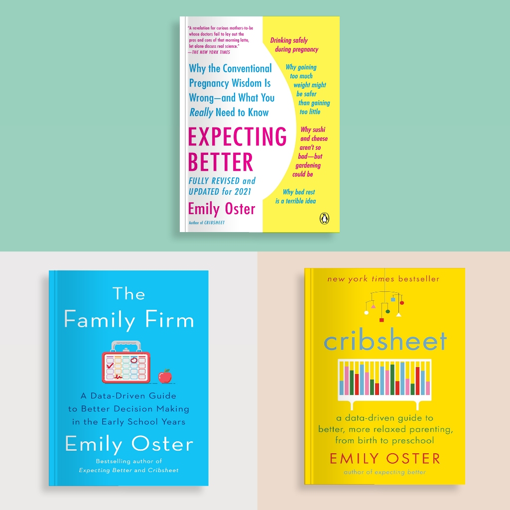 Emily Oster Books Collection (Expecting Better, The Family Firm, Cribsheet) Shopee Malaysia