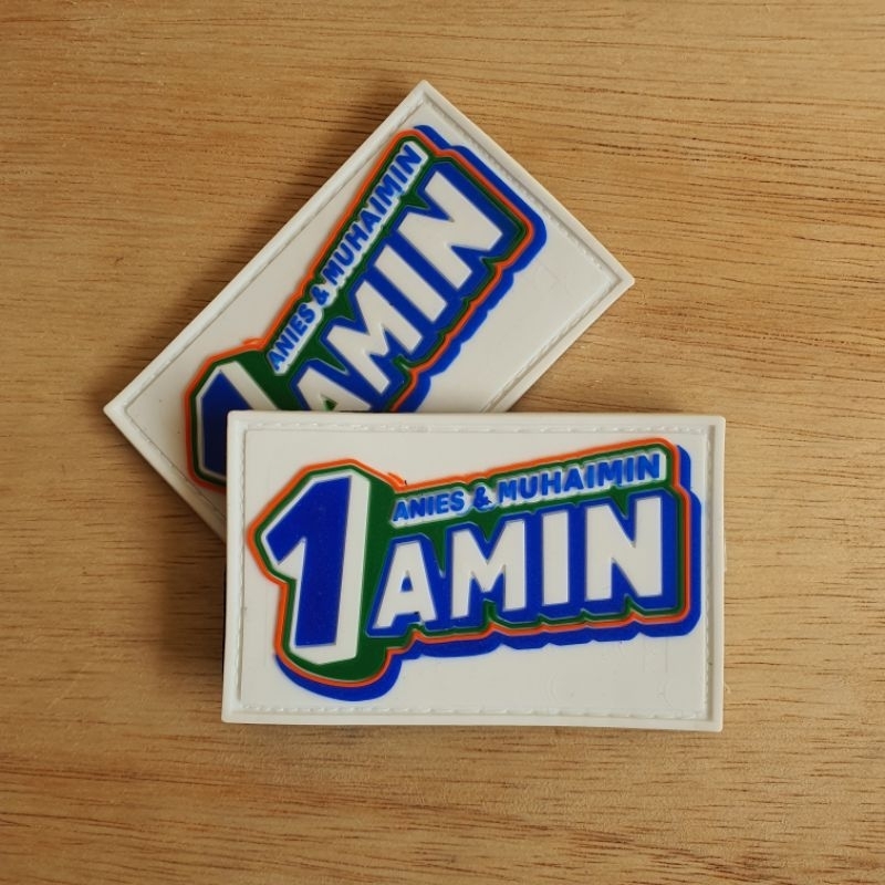 Amin 2024 anies And muhaimin logo rubber patch - velcro velcro patch ...