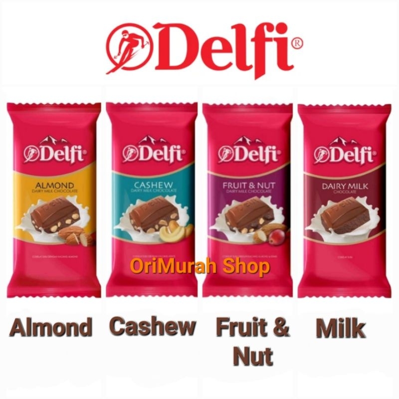 Chocolate Delfi Almond Cashew Fruit And Nut Dairy Milk Chocolate Bar