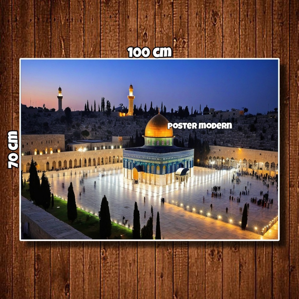 Al aqsa Mosque poster Print Painting JUMBO Size Code 76/al aqsa Mosque