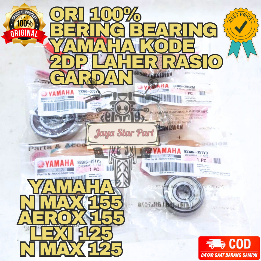 Original YAMAHA Code 2DP BERING BEARING BEARING Ratio Axle Transmission