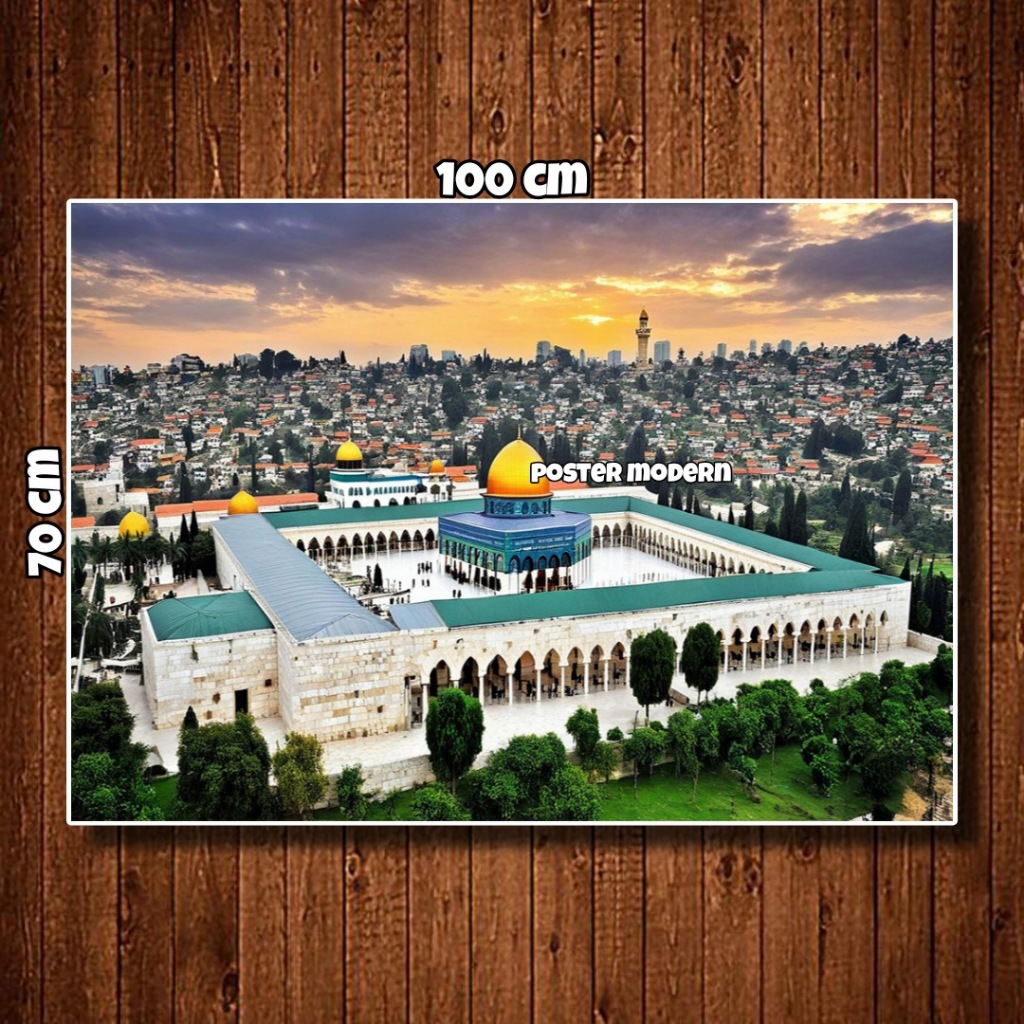 Painting poster Print BIG JUMBO al aqsa Mosque Code 100/al aqsa Mosque