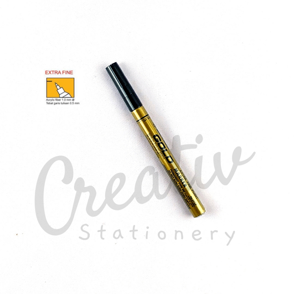 SNOWMAN Paint Marker Small Gold Silver White Marker Shopee Malaysia