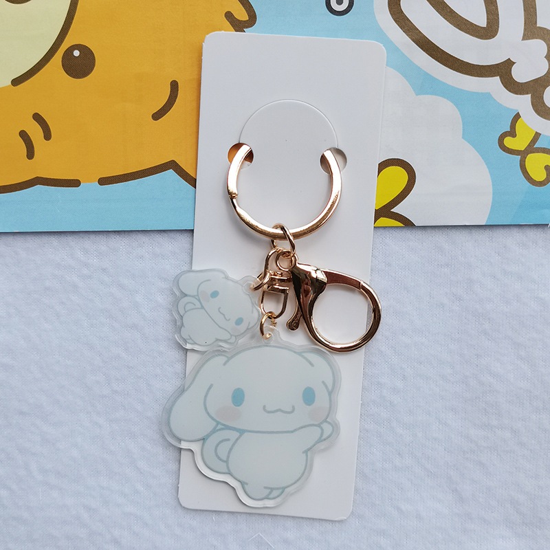 My Melody Kuromi Cinnamoroll Totoro Shinchan Character Keychain 