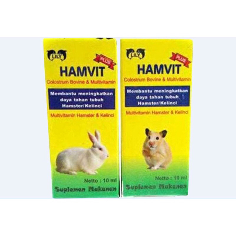 Hamvit 10ml Vitamins for Hamsters and Rabbits Multivitamin Nutritious ...