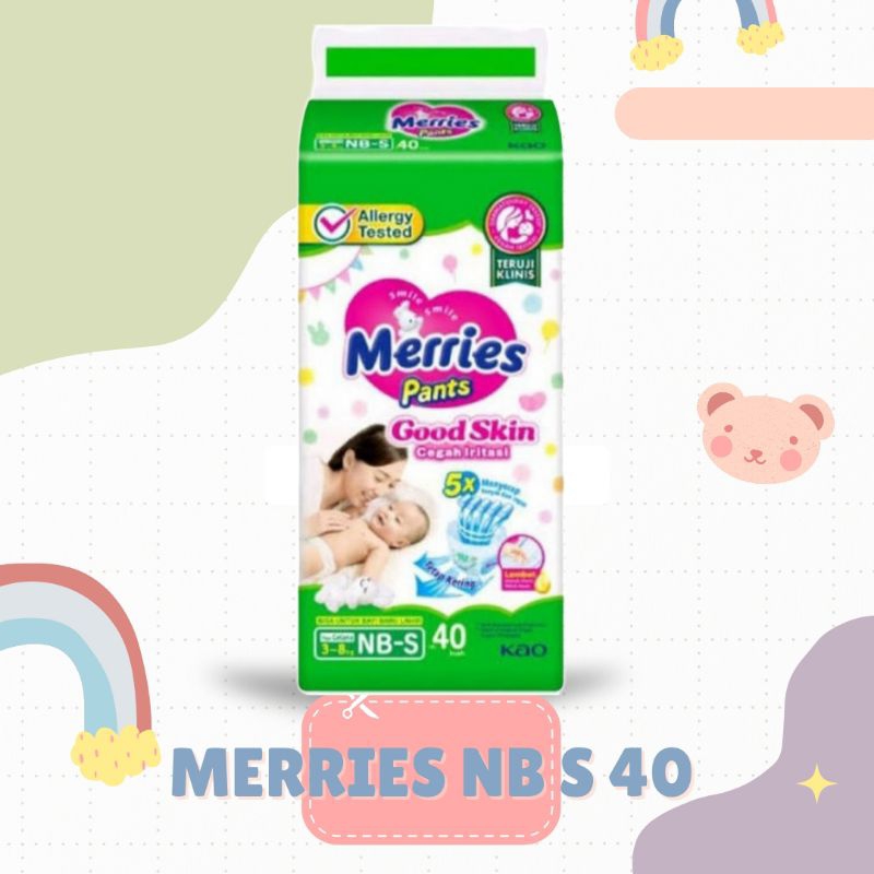 Merries Pants Good Skin NB S Contents 40 | Merries Diapers NB - S40 ...