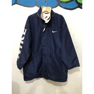 Vintage 90's NIKE Swoosh Big Logo Raincoat Parka Jacket Hoodie