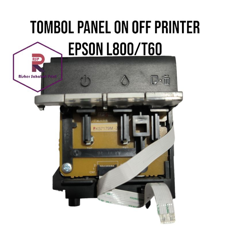 TOMBOL The Epson L800 printer on and off button Panel is ready | Shopee ...