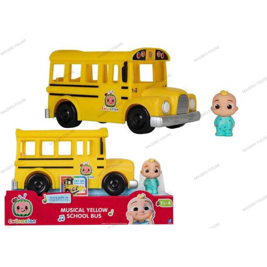 Jazwares CoComelon Musical Yellow School Bus Original | Shopee Malaysia