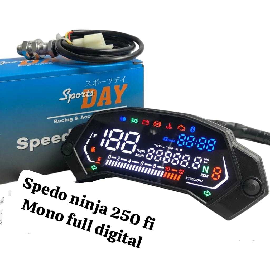 Spedo Spido meter Ninja Mono Full Digital Speedometer Ninja 250fi Mono DAY Shopee Malaysia