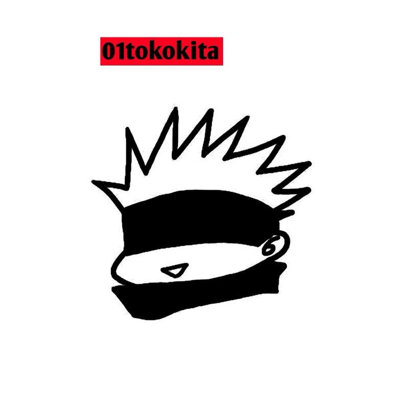 Sticker cutting gojo satoru yoaimou Variation Of Motorcycle helmet