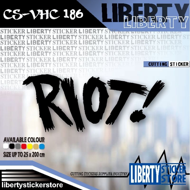 Paramore riot cutting sticker | Paramore riot cutting stickers ...
