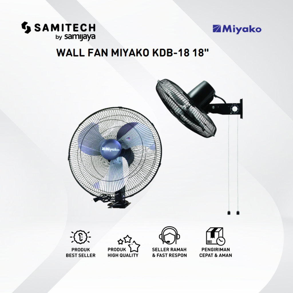 MIYAKO KDB-18 / KDB18 / KDB 18 Wall Fan 18