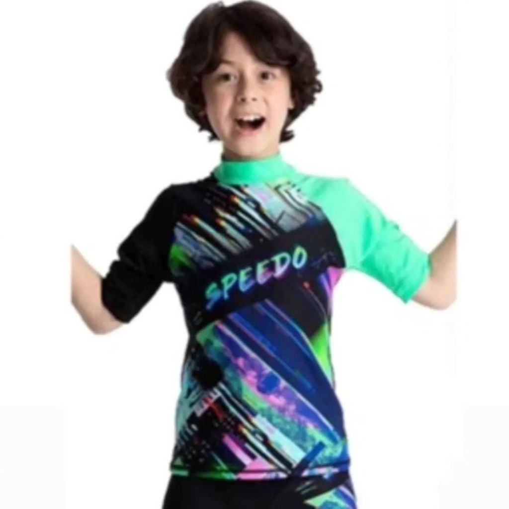 Speedo boys swimsuit Boom Rash Vest Jm original BNWT | Shopee Malaysia