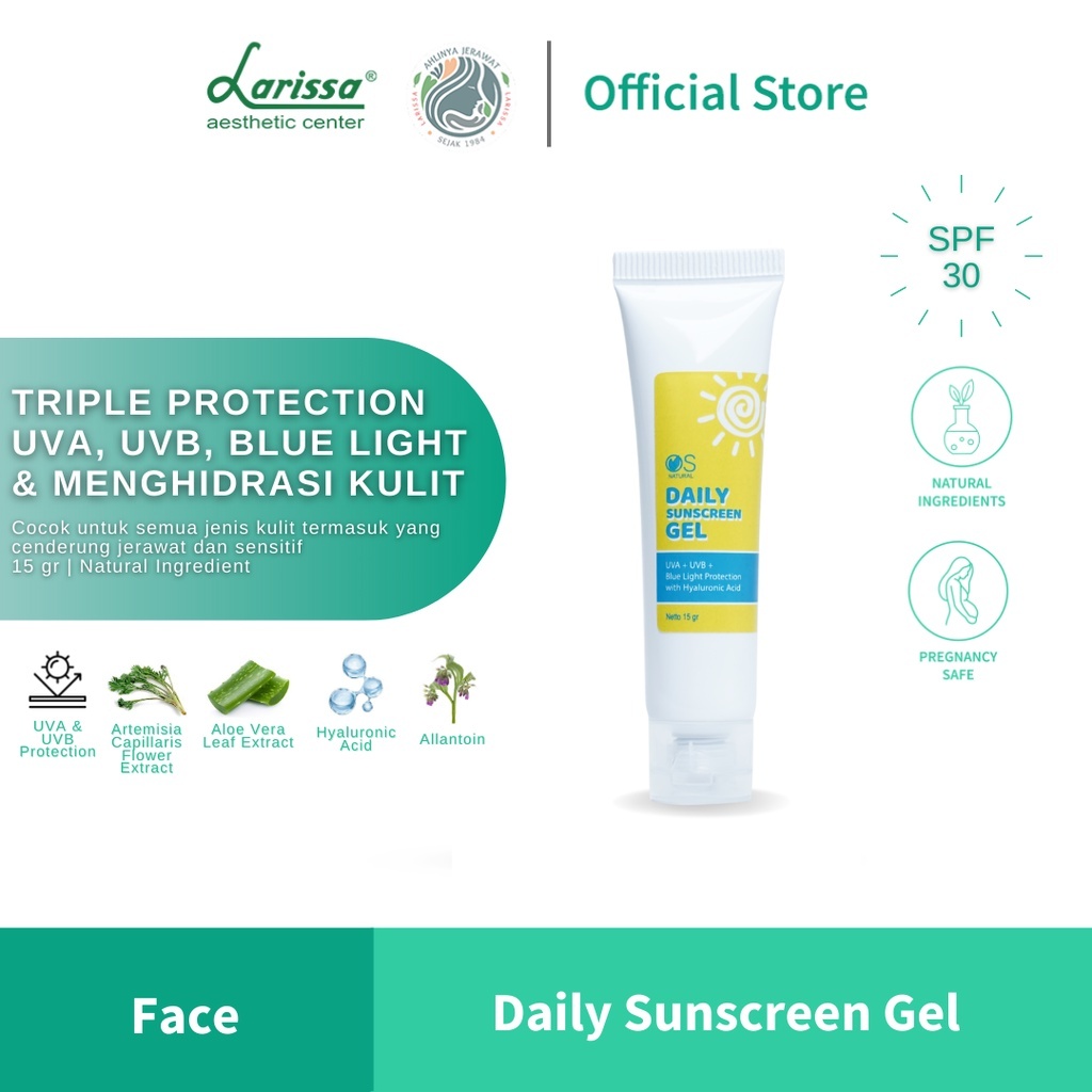 Larissa Daily Sunscreen Gel, Daily Sunscreen Gel by Larissa Shopee