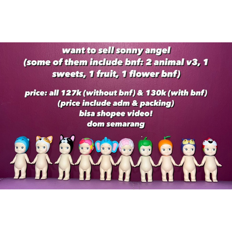 Sonny angel songel animal fruit sweets vegetable flower series | Shopee ...