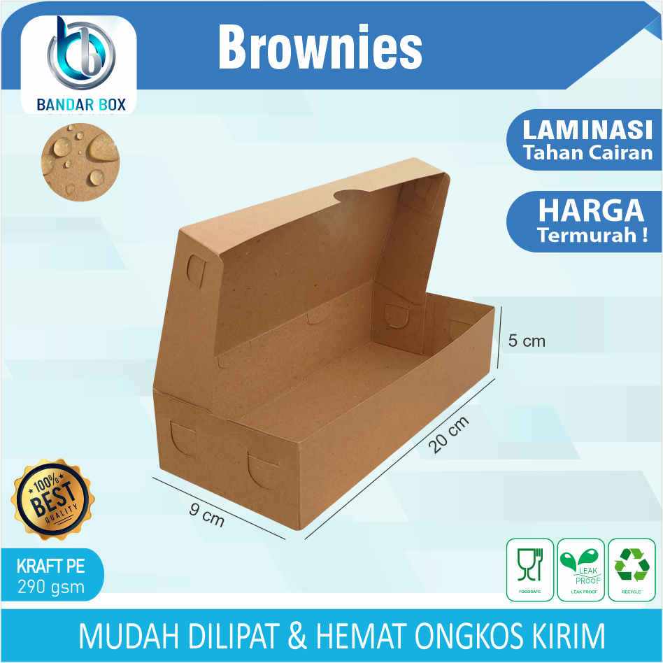Brownies BOX BROWNIES CAKE DUS DONUT DUS BREAD DUS BOLEN BOX Shopee