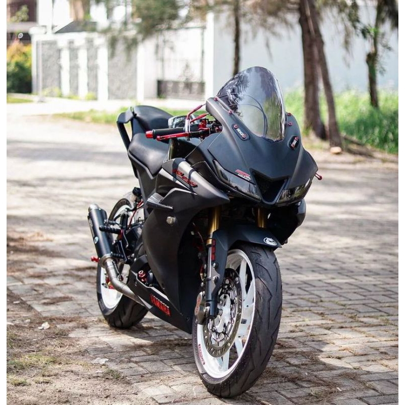 Windshield R15 TYPE V3 FULL JENNG,VISOR JENONG THICK 3MILI + RUBBER ...