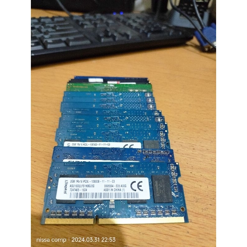 Ram sodimm 2gb ddr3 ddr3L pc12800s Various Brands | Shopee Malaysia