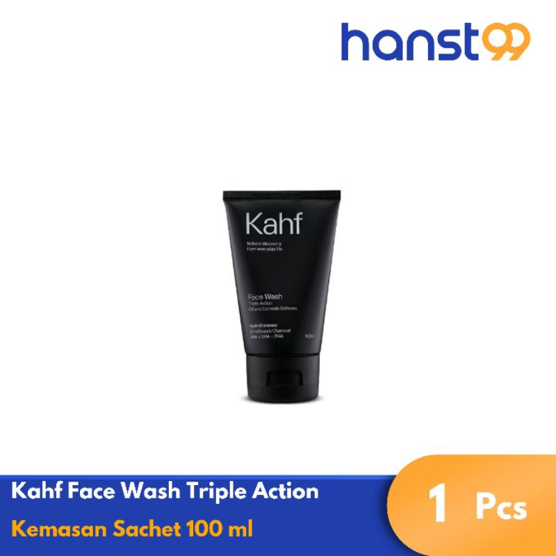 Kahf Facial Wash Triple Action 100ml Shopee Malaysia