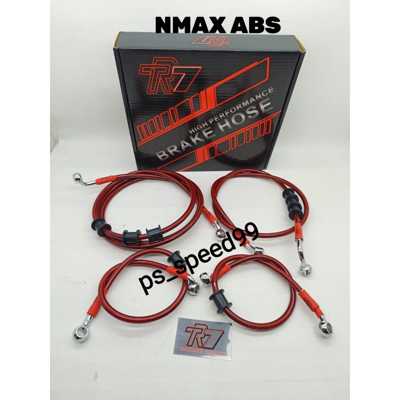 Brake HOSE carbon BRAKE HOSE TR7 RACING MODEL TDR set Front Rear nmax ...