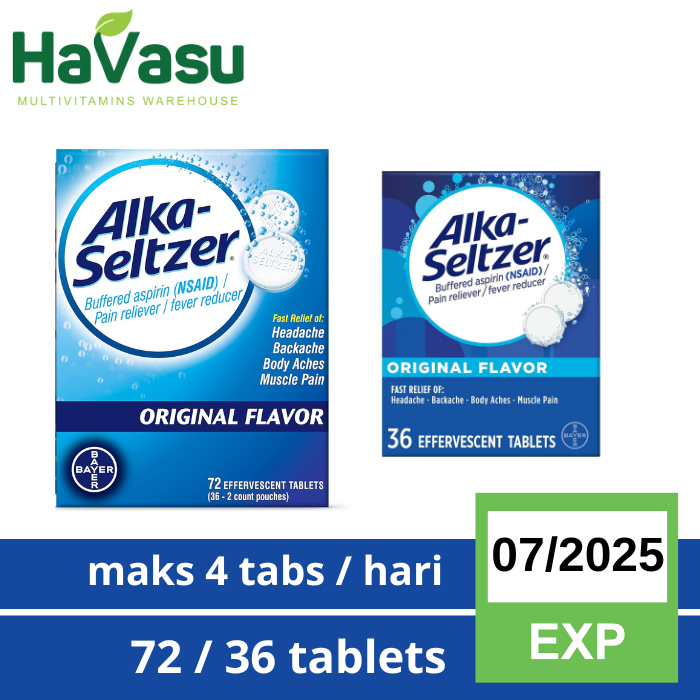 Alka Seltzer Original Stomach Headache Bloated Stomach Ulcer Nausea