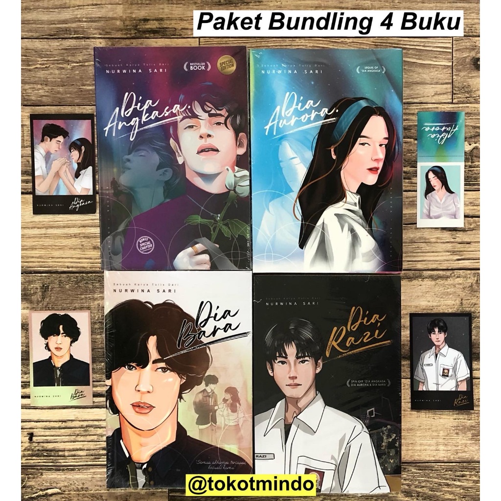 ORIGINAL BUNDLING PACKAGE Novel DIA ANGKASA (Nur Wyna) Publisher ...