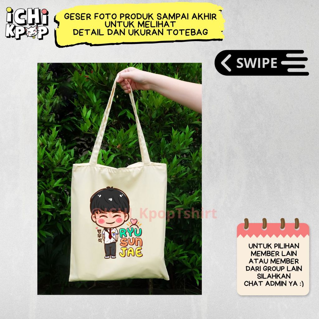 Totebag Lovely Runner Sunjae Imsol Byeon Wooseok Kim Hye Yoon B
