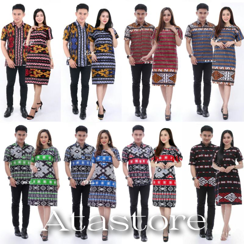 COUPLE BATIK DRESS | CHRISTMAS DRESS UNIFORM | BATIK UNIFORMS FOR MEN ...