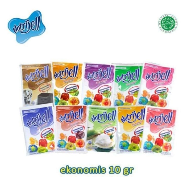 [retail] Nutrijell 10gr jelly Powder Economical Packaging / agar agar ...