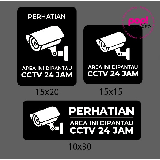 Cctv Acrylic SIgn Writing Monitor Area | Shopee Malaysia