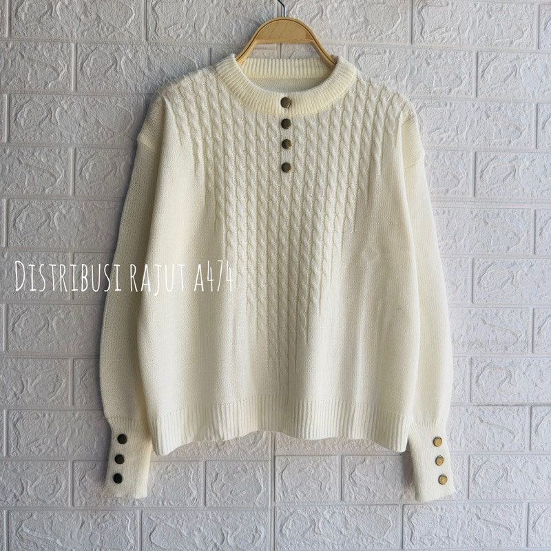 Cayla Oversized Knit Sweater Top in Pink