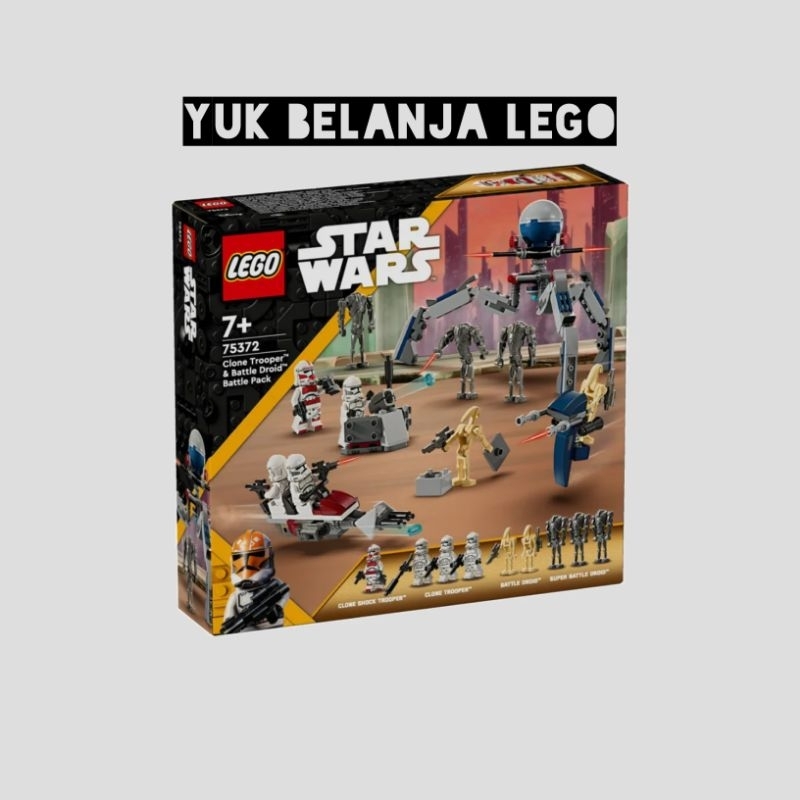 Lego Star Wars 75372 Clone Trooper & Battle Droid Battle Pack (215 ...