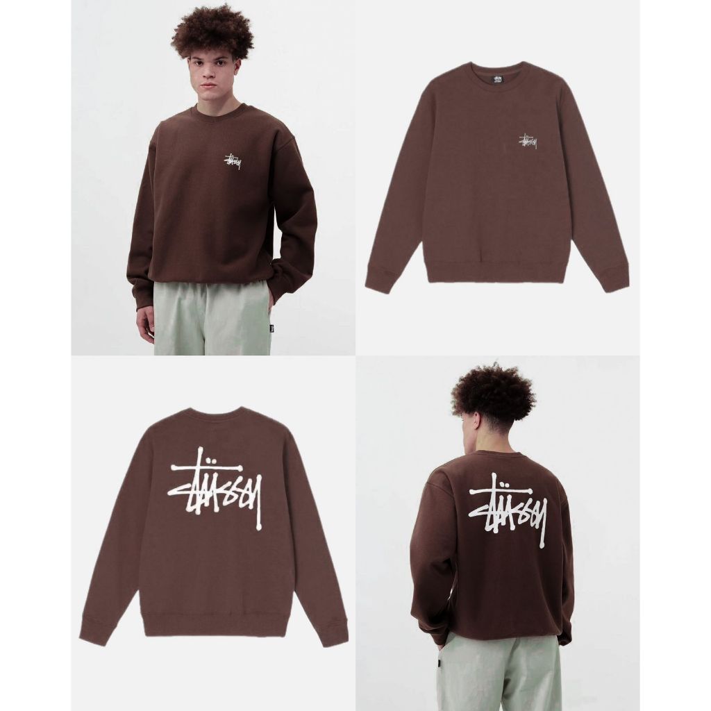 Stsy Big Crackle Sport Crewneck & Basic Logo Sweatshirt Stsy Big Crackle Sport Crewneck & Basic Logo Sweatshirt