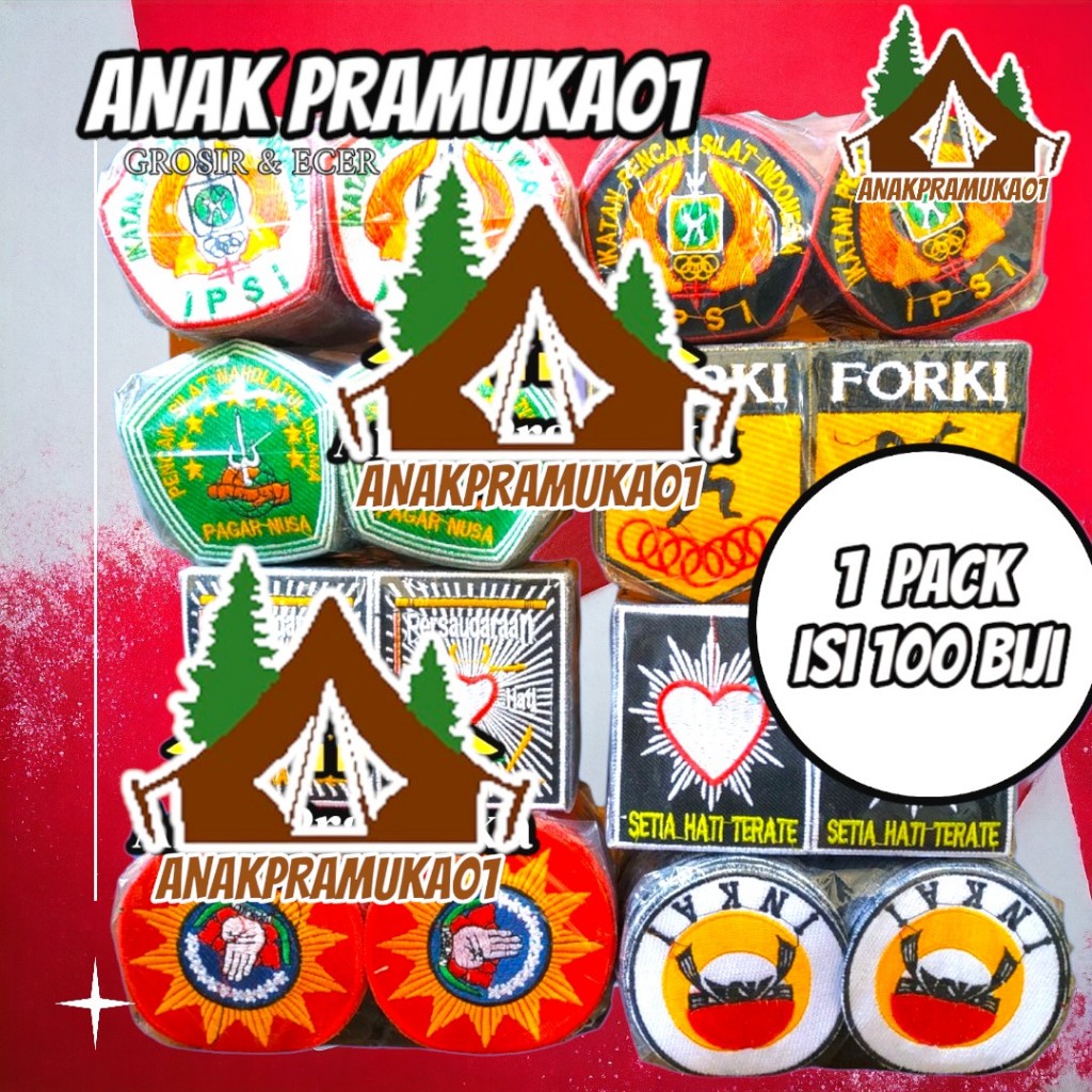1 pack Of pencak silat logo Contains 100 Pieces/Blank logo/Blank logo ...